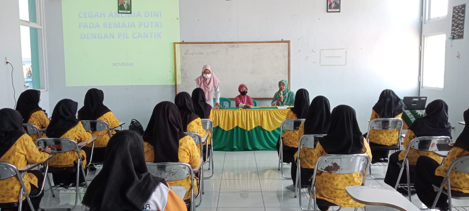 Read more about the article PMR Sosialisasi Pencegahan Anemia Remaja Putri dan Stunting Bekerja Sama dengan Puskesmas Kramat